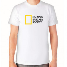 "National sarcasm society" T-krekls vīriešu ar termoapdruku