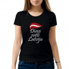 "Dievs svēti Latviju" sieviešu T-krekls