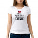 "Real Queens are born in Latvia" sieviešu T-krekls