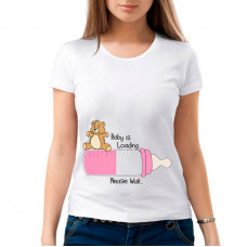 "Baby is Loading Please wait..." sieviešu T-krekls ar sublimācija apdruku